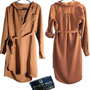 United by Blue M shirt dress tunic with belt
